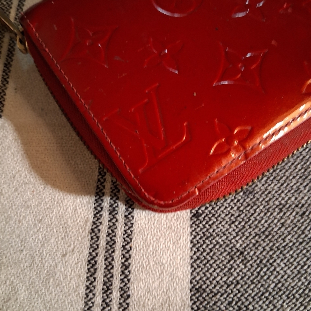 Louis Vuitton Red Embossed Wallet - Picture 7 of 16